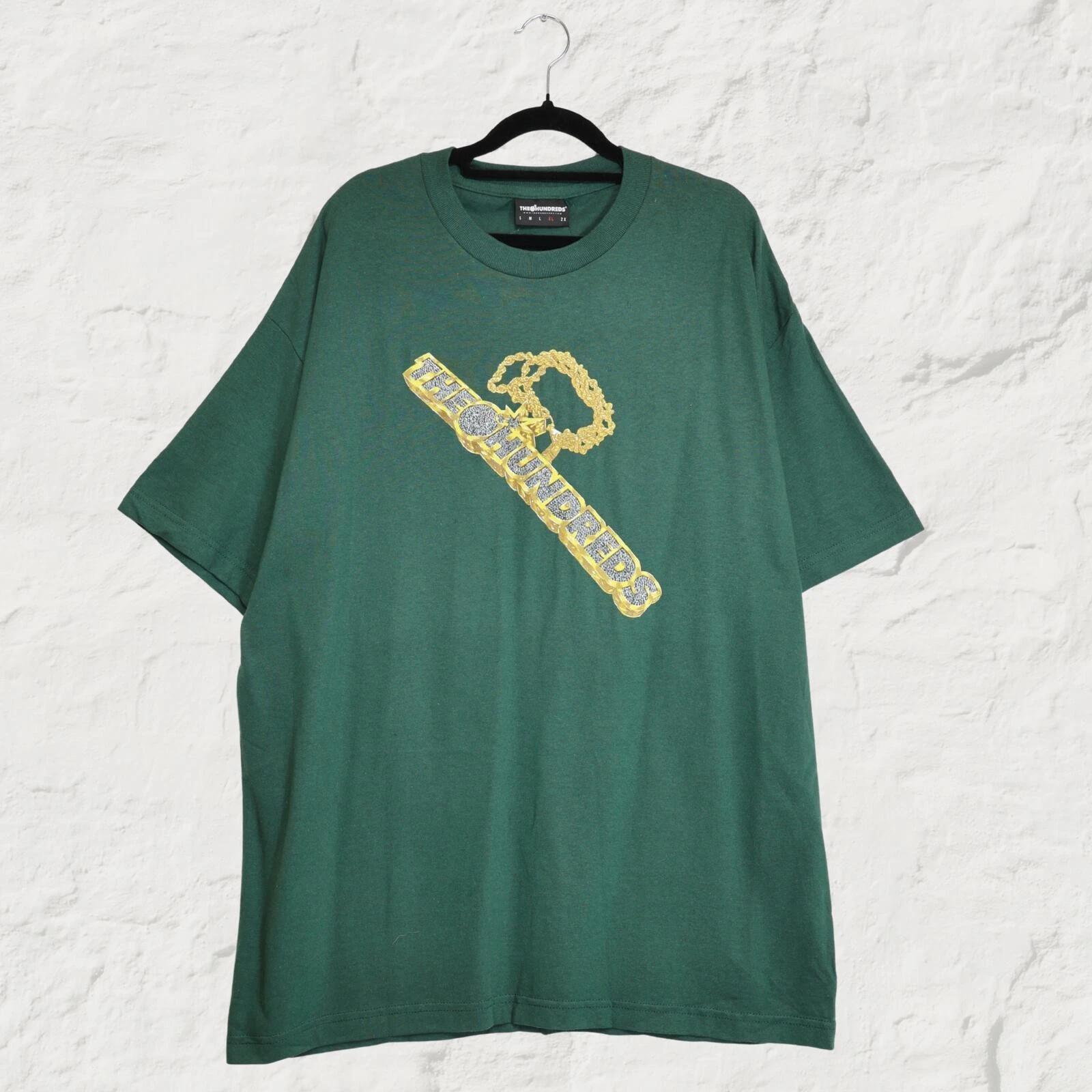 The Hundreds Logo Chain Graphic Tee Forest Green Skatewear XL XL