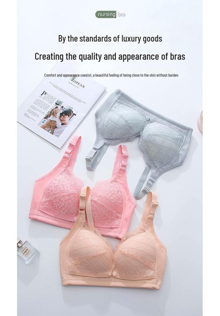 Postpartum Nursing Maternity Sleep Bra: Wearable, Front-Opening, Anti-Sagging, No Padding, Wireless