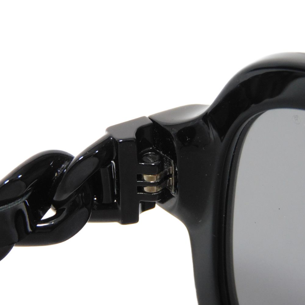 Used 10097 Square Shape Butterfly 5465-QA c.888/T8 7968 Polarized Patent Leather Chain COCO Mark Black Women's from