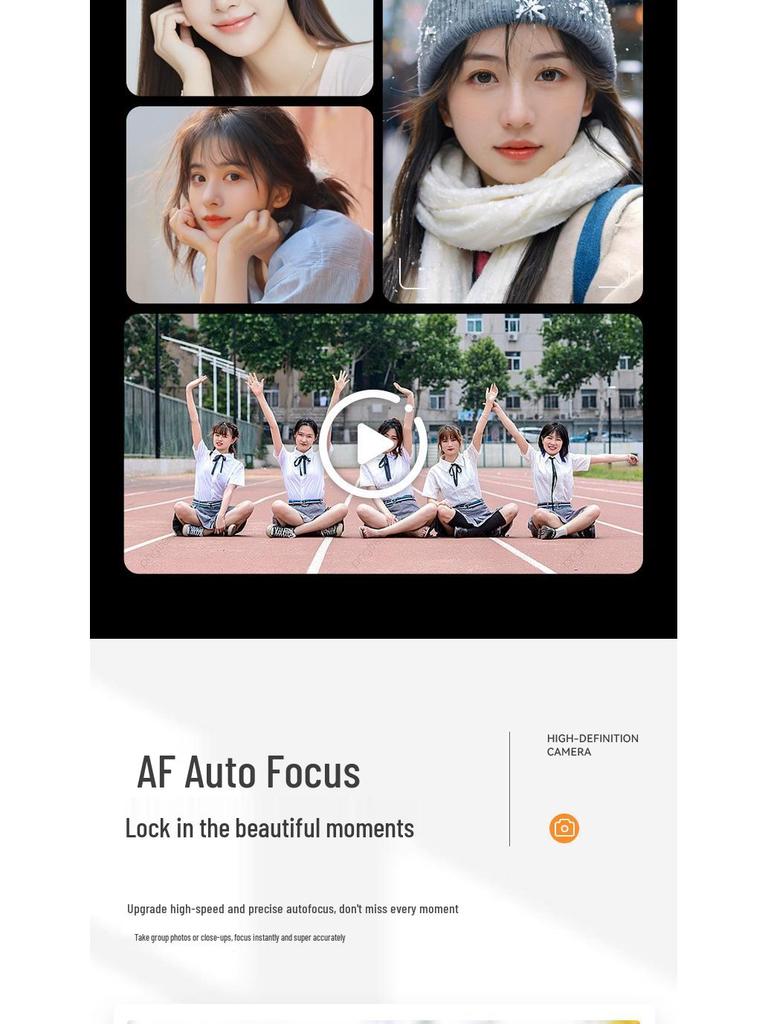 4K Ultra-Clear Camcorder with Long-Lasting Removable Battery - Perfect for Travel