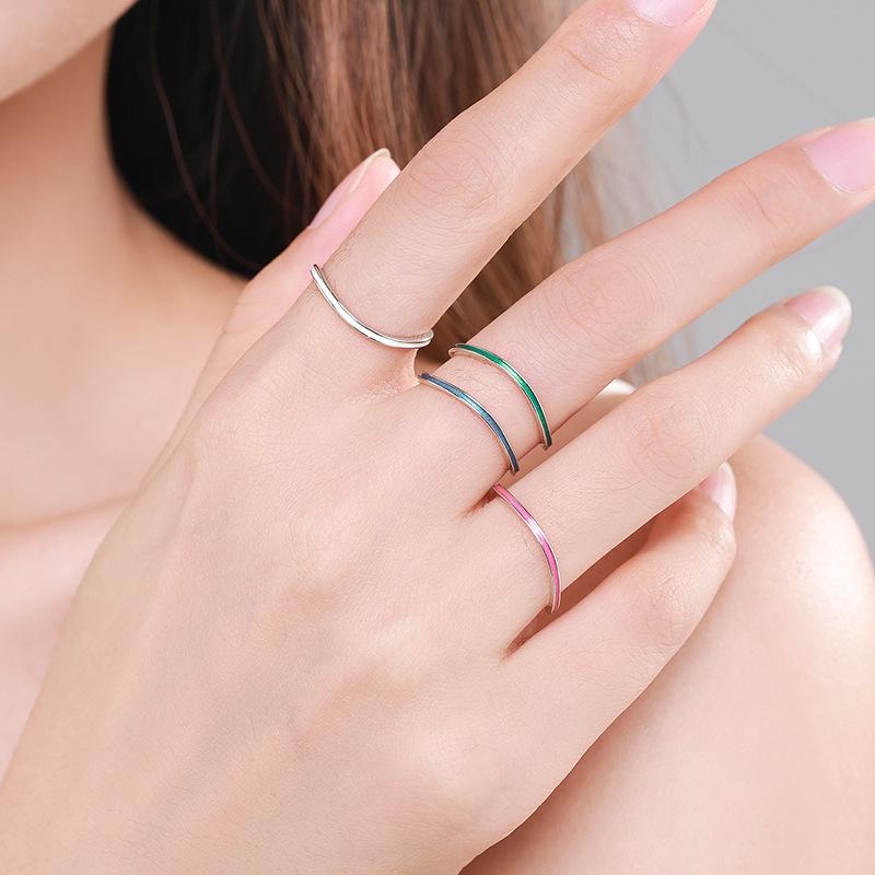 Tancise Classic 925 stříbrný prsten Dámské šperky Wedding Promise Party Gift