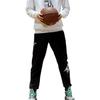 Anta Logo Print Elastic Waist Cuffed Sports Pants Men Pants Black 152131326-1