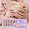 Whitening Nail Wraps 150PCS Stickers French Style Polish Set Versatile Easy Home Manicure Kit Multi-Sized Full Cover Smooth DIY Manicure for Women