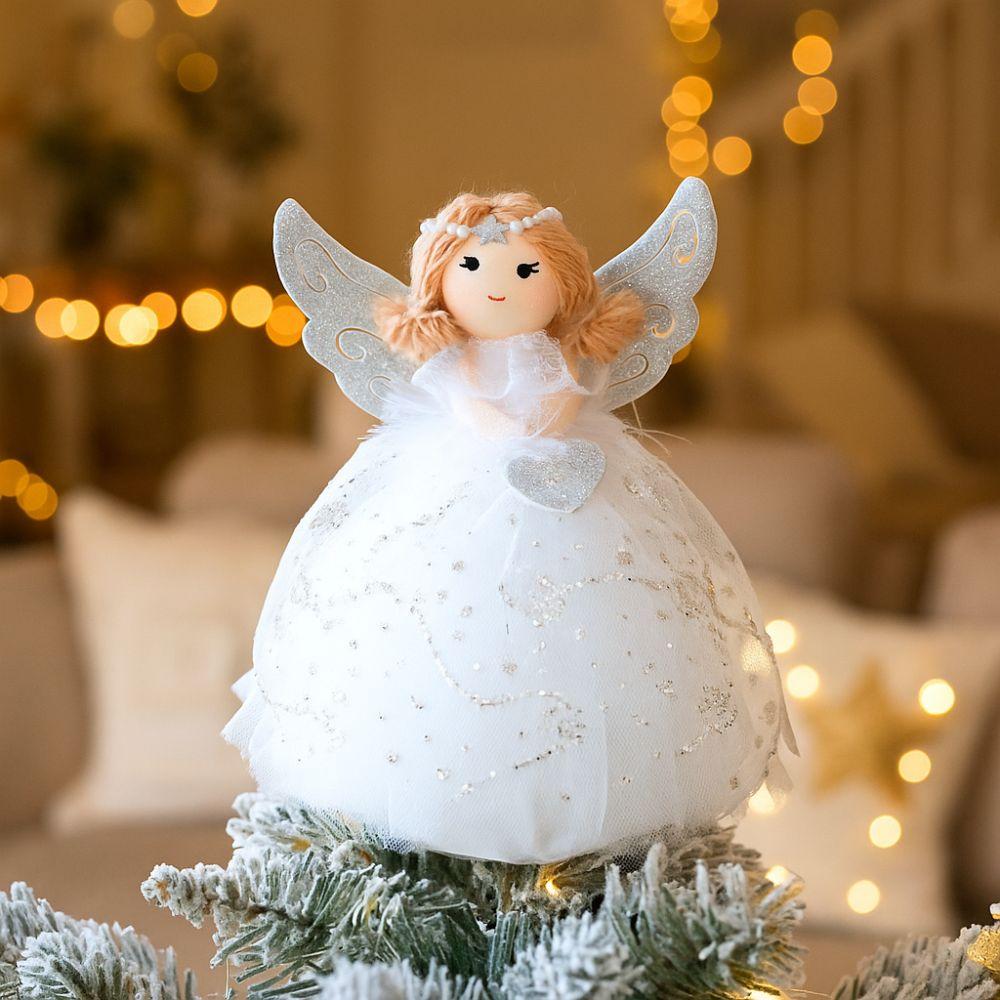 Handmade Christmas Tree Top Stars Angel Girl Angel Fairy Ornaments  Holiday Celebration