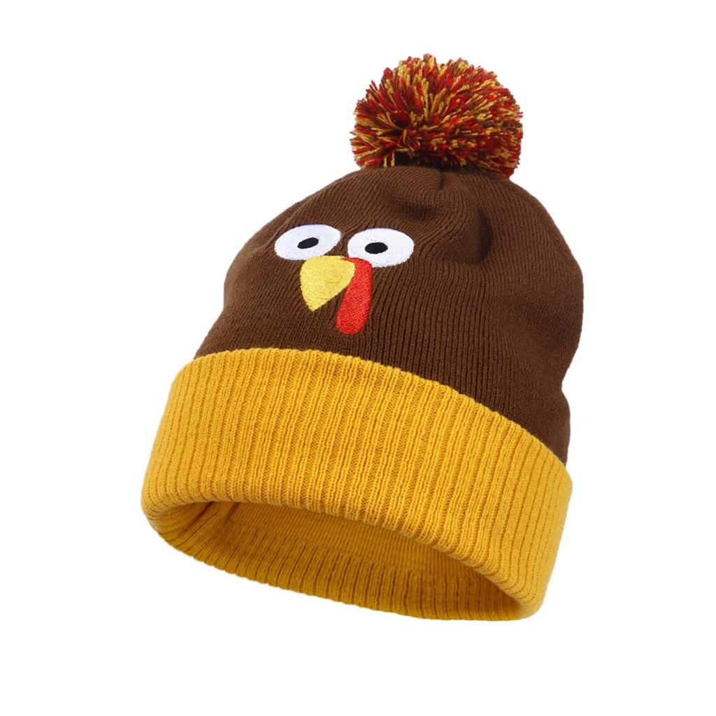 Thanksgiving Turkey Knit Hats for Costume Party and Holiday Fun Knit Caps Festive Turkey for Thanksgiving Celebration