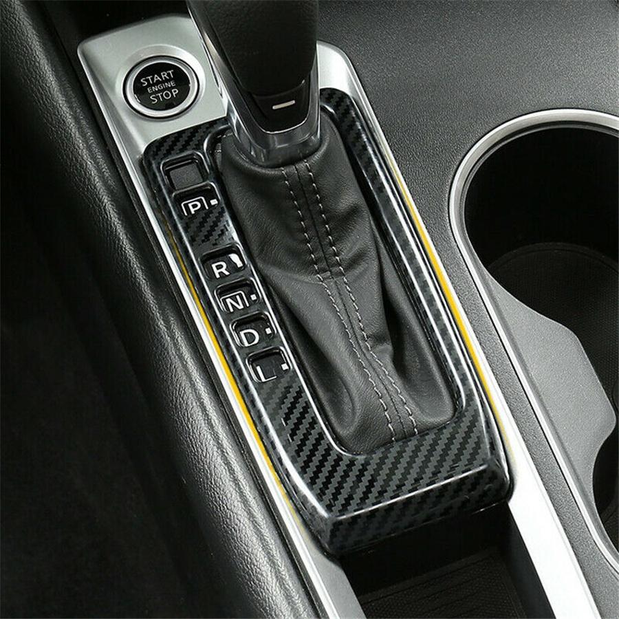 Carbon Fiber Inner Gear Shift Panel Cover Trim for Nissan Altima 2019 2020 2021