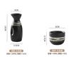 Japanese-Style Sake Pot Izakaya Wine Set Small Wine Bottle Wine Dispenser Sake Glass Kiln-Changed Porcelain Wine Set