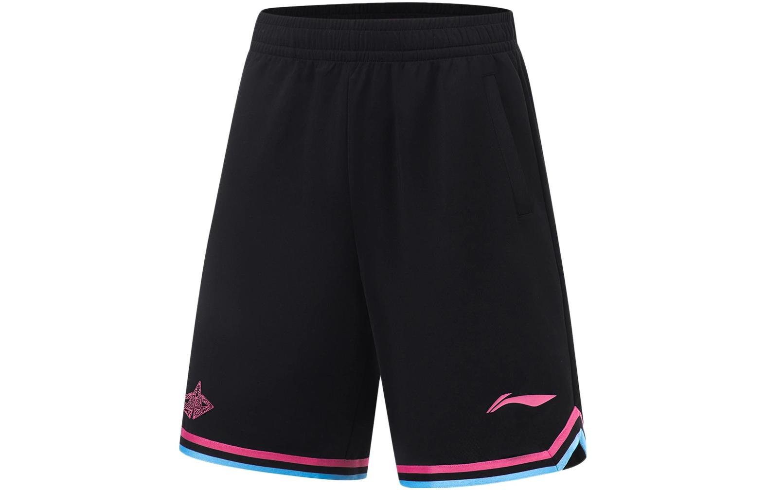 Li Ning CBA Basketball Shorts Men s Black AAPT599-2 4XL