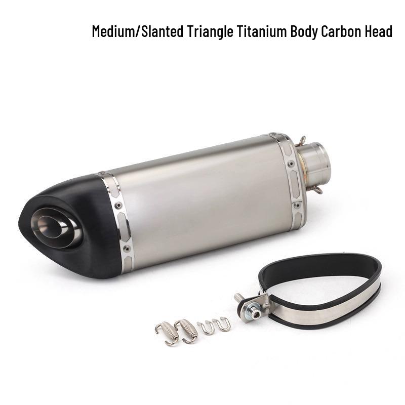 Universal Ninja Motorcycle Exhaust: Oblique Triangle, Round & Hexagon Tail Mods