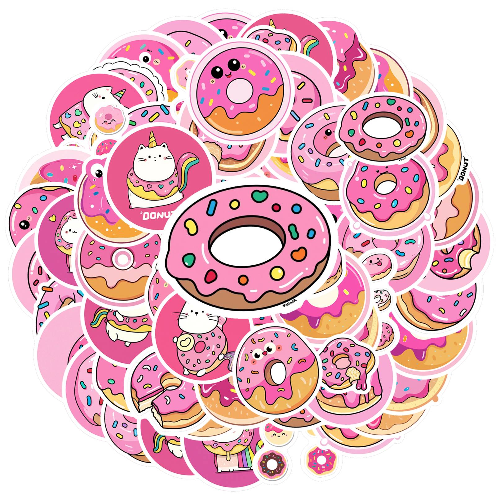 

35pcs-50pcs Cartoon Unicorn Stickers Cute Sweets Stickers Stationery Stickers For Notebook Luggage Mobile Phone Cup DIY