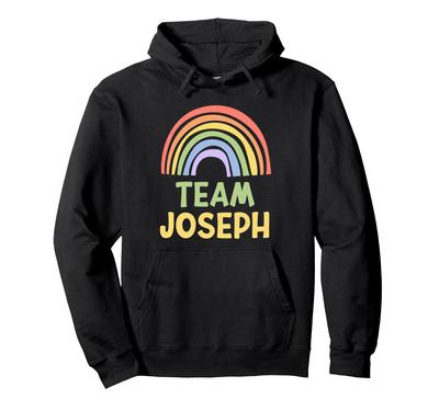 Happy Colorful Team Joseph Rainbow Pride Green Yellow Hoodie