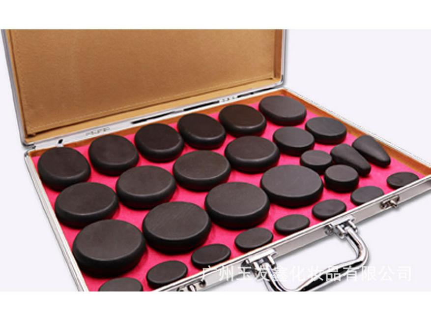 28-Piece Jade Hot Stone Massage Set with Heated Box for Spa and Physiotherapy