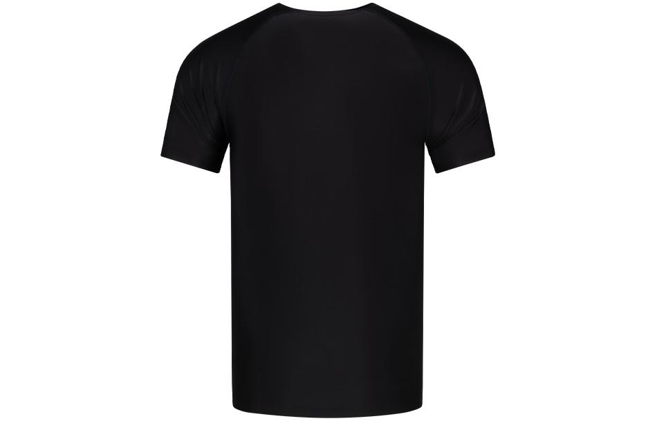 Men's ASICS T-Shirts Men's Black Crew Neck Moderate Straight Fit