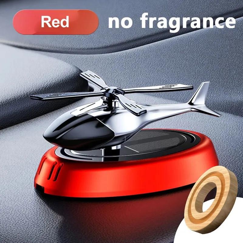 LANGJING Solar Car Air Freshener Perfume Helicopter Interior Decoration Rotating Aromatherapy Perfume Diffuser