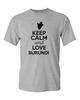 Keep Calm And Love Burundi Country Nation Patriotic Novelty Adult T-Shirt Tee Unisex T-Shirt