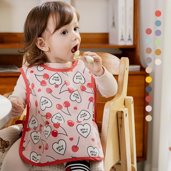 Domestic production baby waterproof bib self-directed baby food newborn bib 19 types, 1 piece, 1 piece, (vest type) 7 Petite Bird