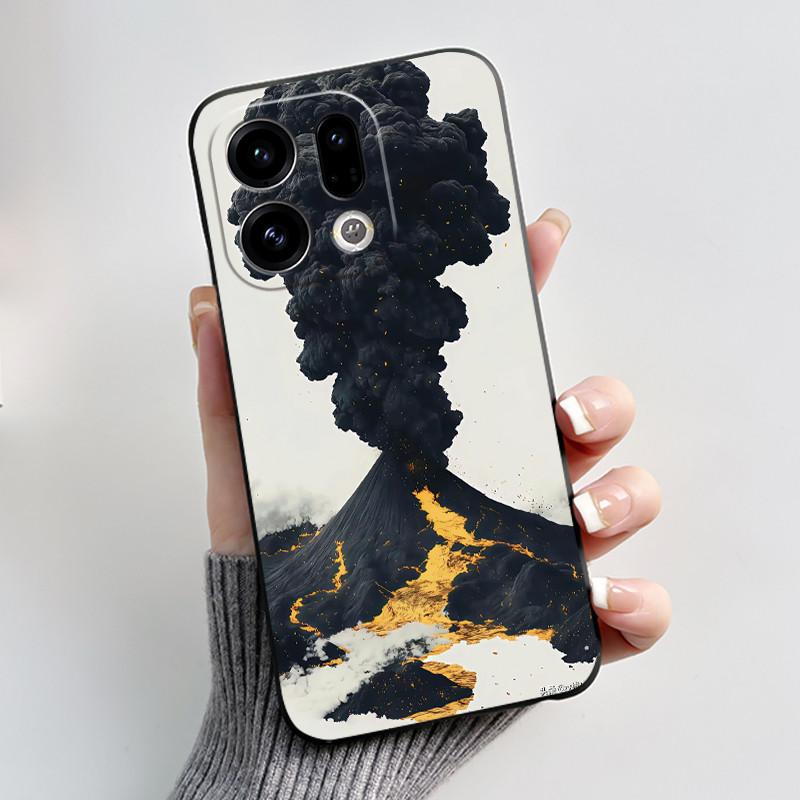 Phone Case For LG Q52/K52/K62 Soft Silicone Black Case Bright Viral Pattern Sunset, Moonlight, Sky LMQ520N LMK520 LMK525 Casing