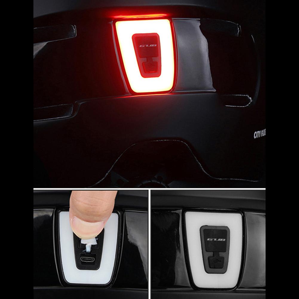 Cycling Helmet with USB Charging Taillight PC+EPS Safety Bike Sports Urban Leisure Bicycle Helmet