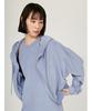 Emi PlaX Pile Hooded Free Size Parka, 13WCD252020, Women's, Blue,