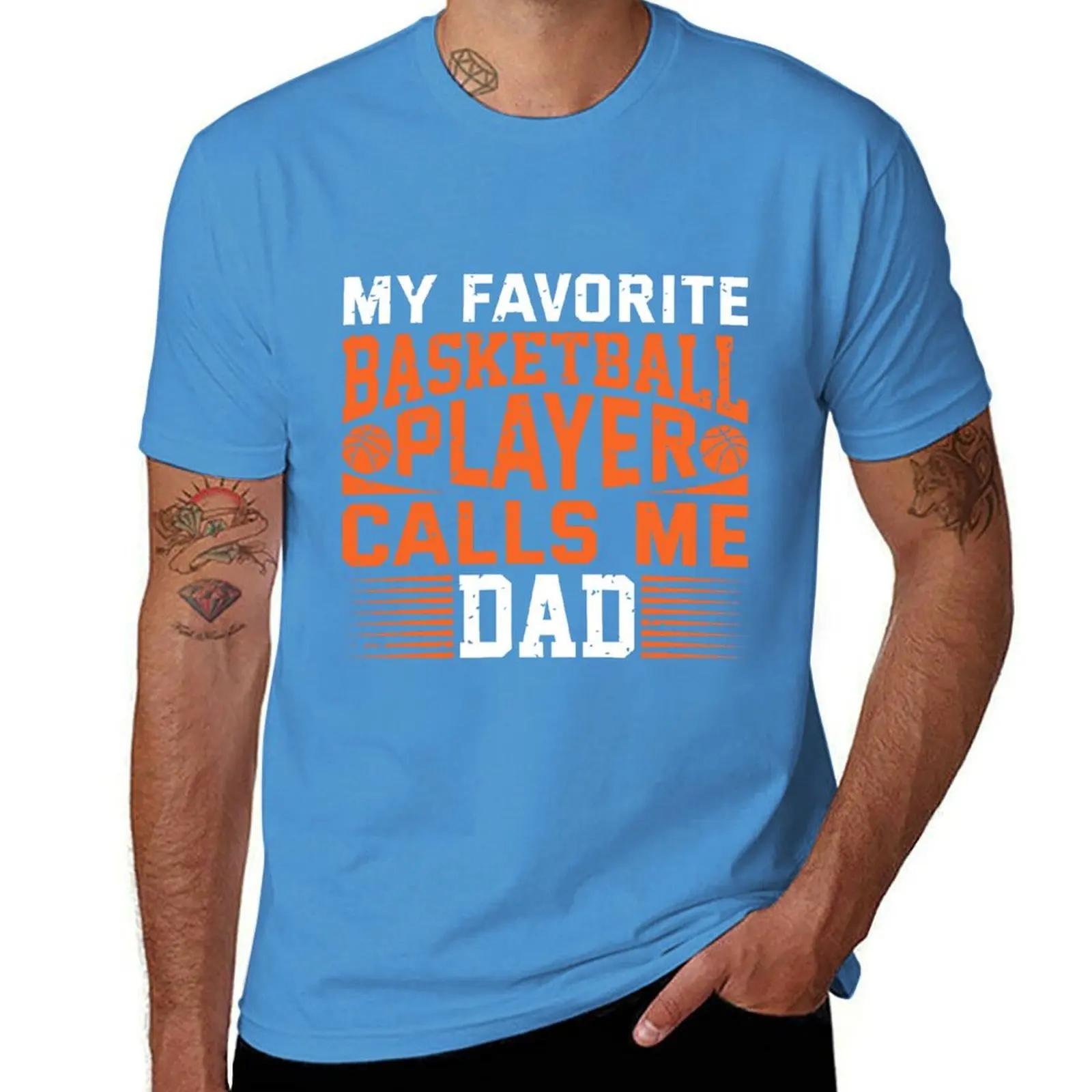 My Favorite Basketball Player Calls Me Dad TShirt tops anime tshirt oversized t shirt men S