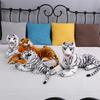 Simulated Tiger Plush Toy Realistic White Tiger Doll Mascot Doll Ground Marketing Rag Doll