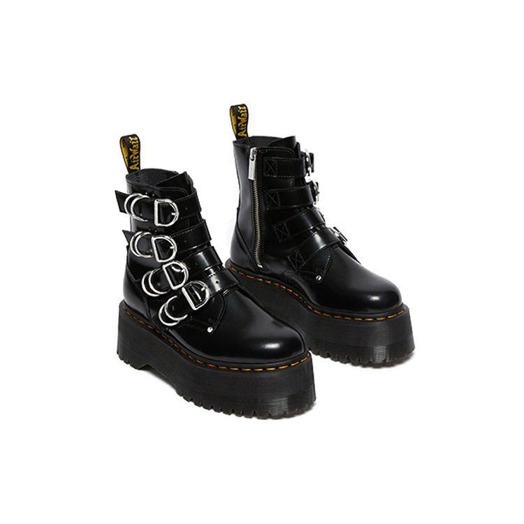 Dr. Martens Leather Comfortable Versatile Mid-Calf Boots Women Boots Black 26524001