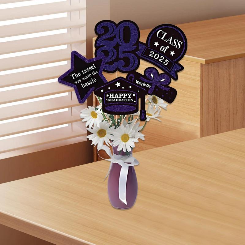 Graduation Vase Decor 2025 Graduation Centerpiece For Desk Photo Background Props Desktop Decor For Class Gatherings Dormitory
