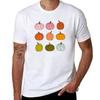 Rainbow Pumpkins Tshirt Stain Resistant Casual Tee