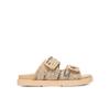 Double Strap Raffia Flip-flops
