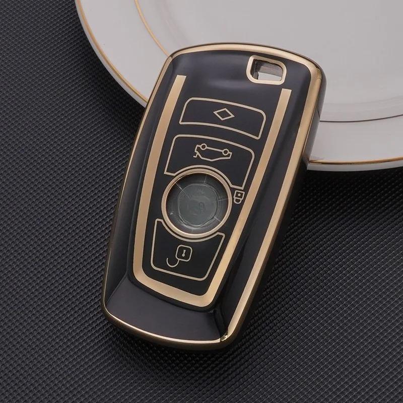 

Premium TPU Car Key Cover Case For BMW 1 3 5 7 Series X1 X3 X5 X4 F10 F15 F16 F20 F30 F18 F25 M3 M4 E34 Auto Key Accessories чёрный