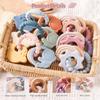 1Pc Silicone Teetherfood Grade Baby 0-12 Toystoddlersteething Ring Sensory Toyssilicone Planet Teether Bracelet Accessories