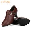 Chaussures en cuir véritable femmes talons bureau dame robe d'affaires mode grande taille femmes chaussures