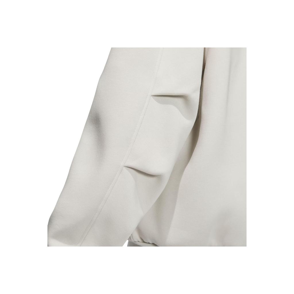 Adidas Spacer Bomber Jacket Solid Color Loose Fit Flight Sports Casual Jacket Men Jacket Talc JJ3789