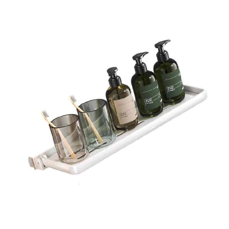 Lightweight Collapsible Aluminum Shelf Wall Mount Space Saving Ventilated Base Rust Proof Campers Shelves for Storage