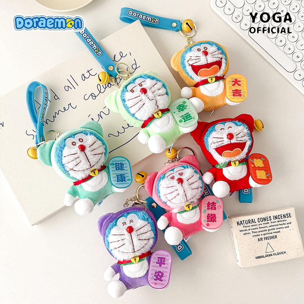 Adorable Japanese Style Doraemon Plush Doll Keychain With Ultra Soft Material For Collectors
