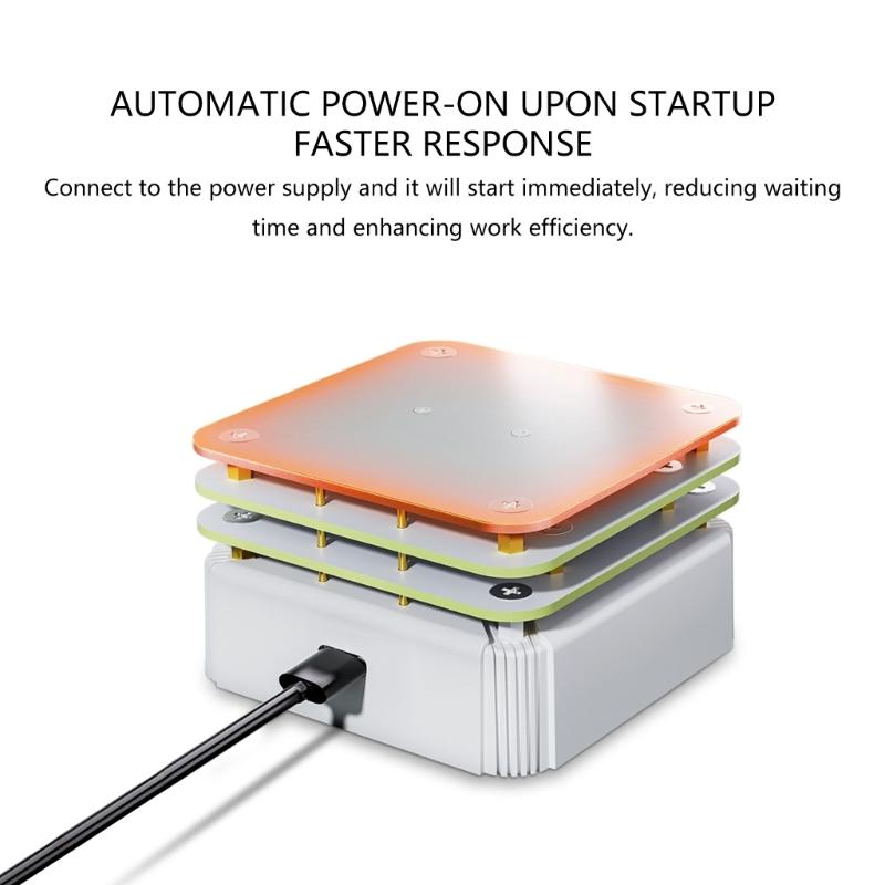 65W Digital Display Heating Soldering Plate Welder Hot Preheating Chip Welding Station 20V for Repair Laboratory