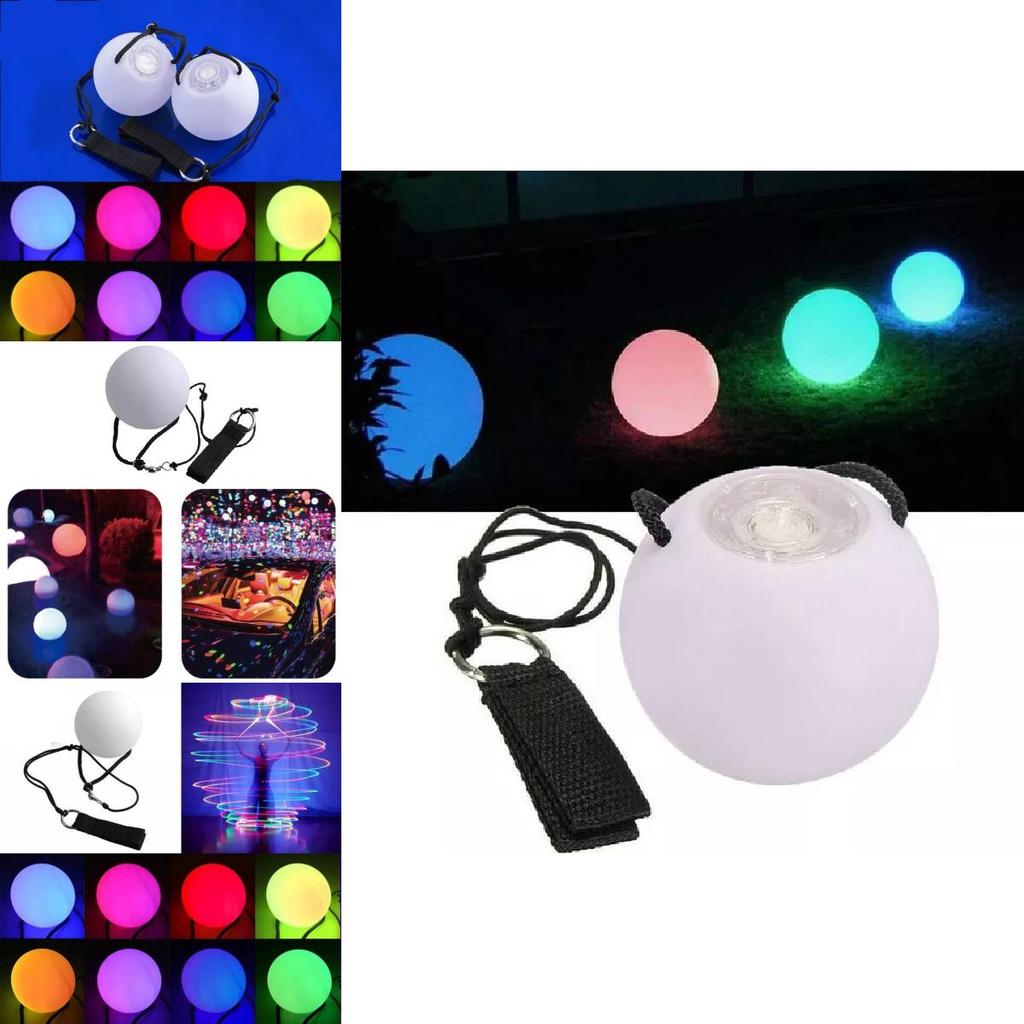 Colorful Led Glow Whirl Ball Ideal For Fitness Fun Interactive Toy For All Ages