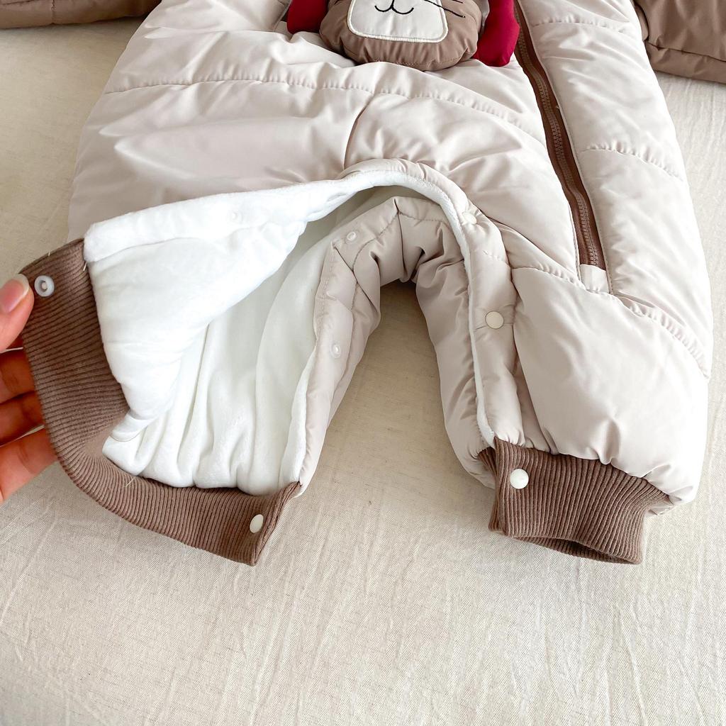 Super Cute Korean Style Baby Cotton Jacket - Winter 2025 Newborn Padded Jumpsuit