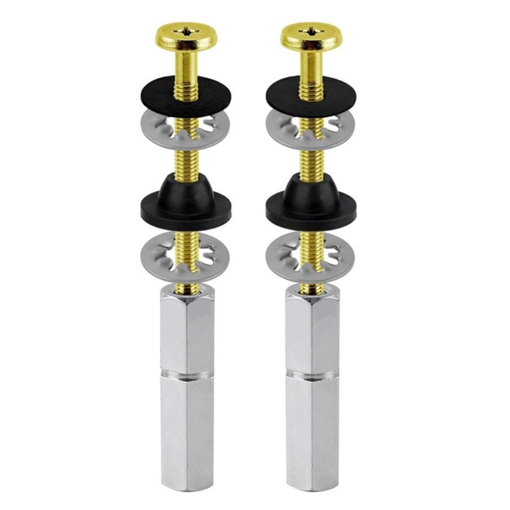 2Pcs Stainless Steel Toilet Seat Bolts Kit Rust Resistant Toilet Seat Screws Bathroom Toilet Repair