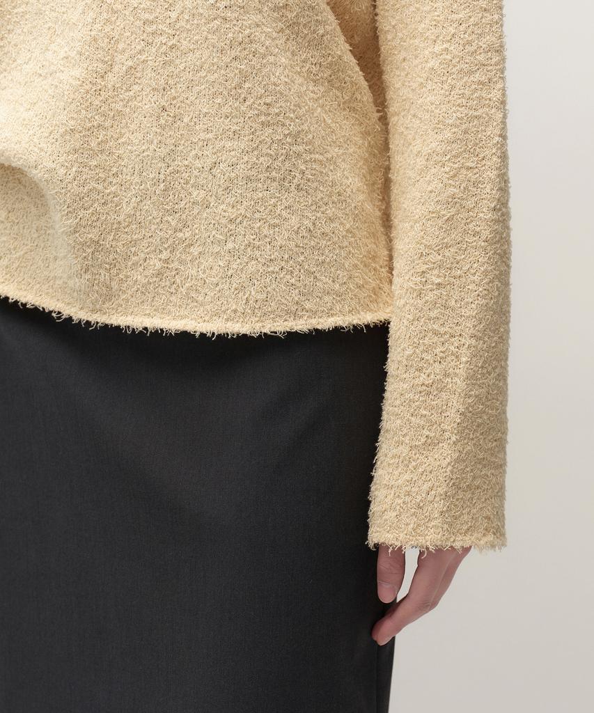 MUSINSA STANDARD WOMAN Women'S Fluffy Boat Neck Knit [Light Beige]