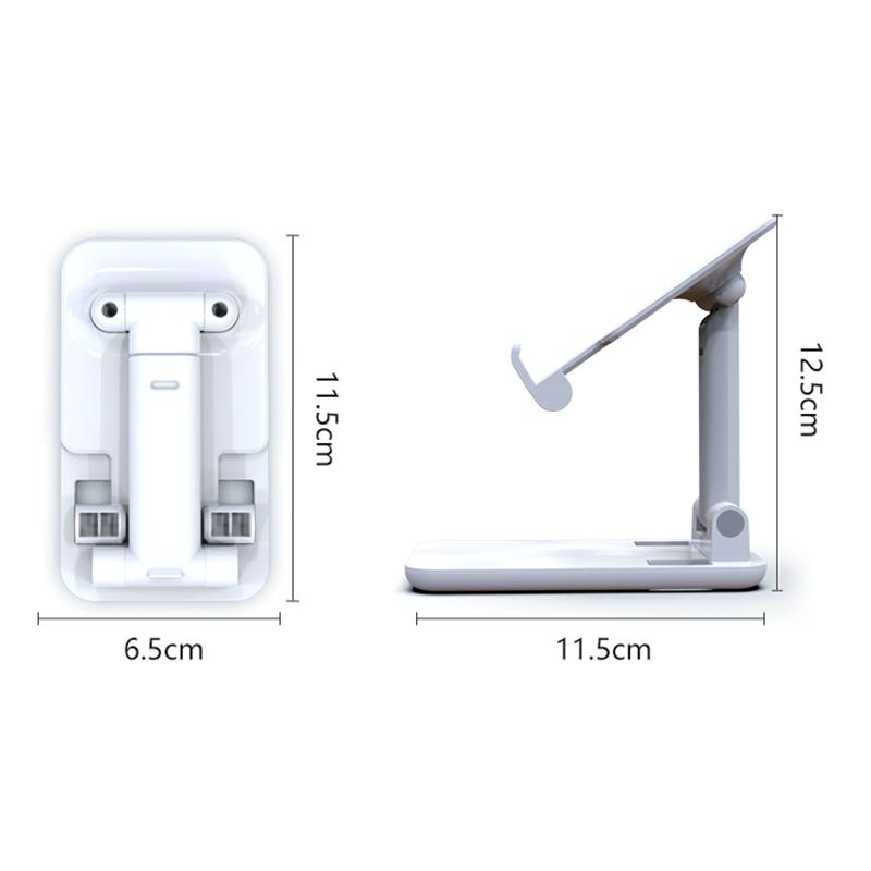 CCT18-L Foldable Cell Phone Holder Stand ABS Angle Adjustable Phone Dock for Desk,Office