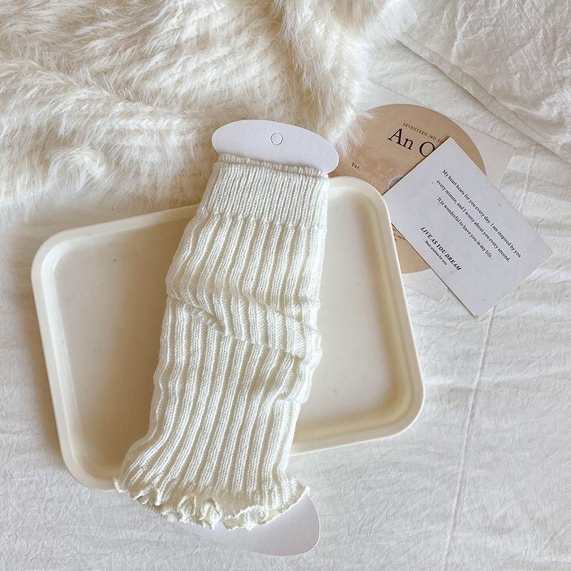 Bonbonfarbene Stulpen Frühling Herbst Stil Mädchensocken passend zu Röcken Slouch-Socken Kinder Herbst Winter Wolle Beinstulpen