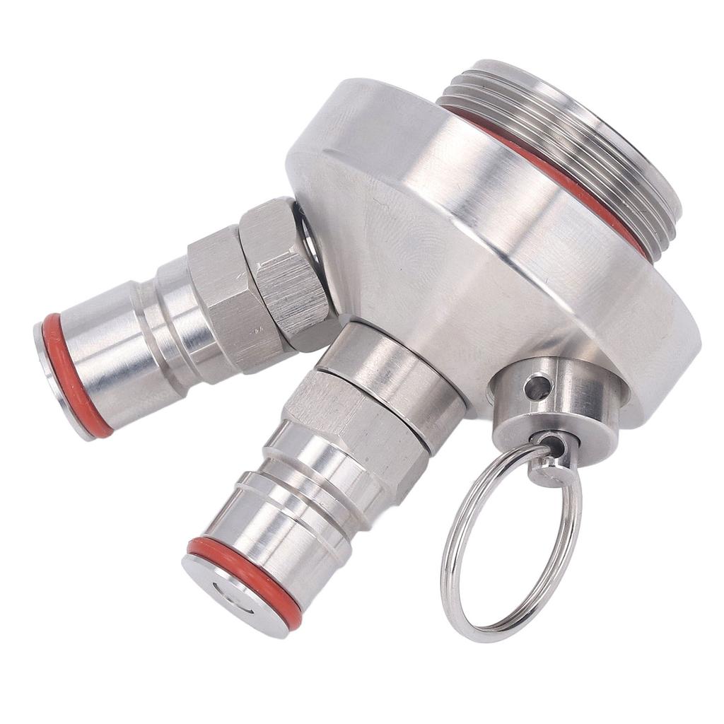 Stainless Steel Double Ball Lock Mini Keg Dispenser Mini Beer Keg Spear for 2L 3.6L 4L 5L 10L Mini