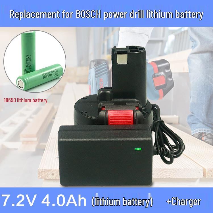 Compatible Lithium Battery 18650 for BOSCH 7.2V-14.4V Cordless and Pistol Drill GSR12-2.