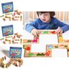 Dinosaur Stacking Puzzle Board For Kids Cognitive Play With Wooden Material
