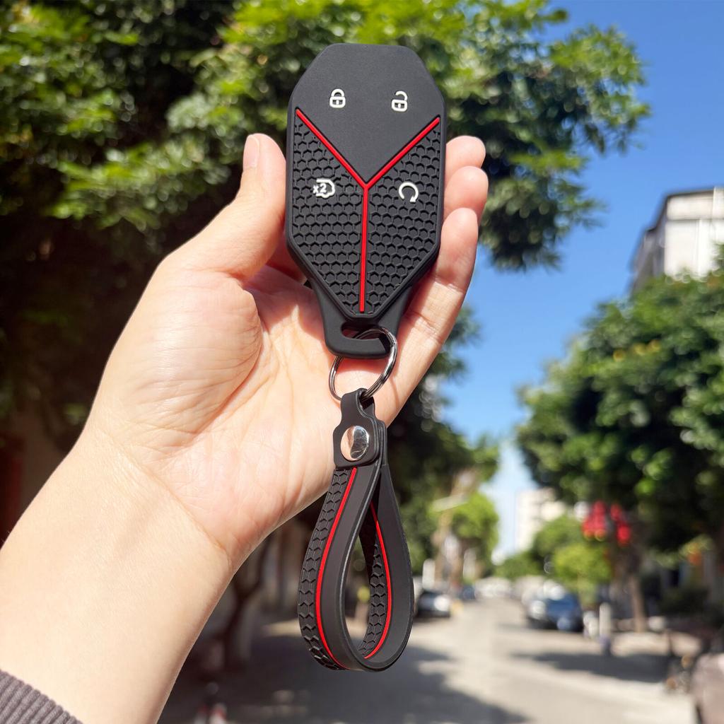Silicone Soft Key Case For BYD Leopard 5 Ultra 2025 Formula Leopard 5 8 Titanium 7 2026 Remote Key Car Keyless Car Accessories