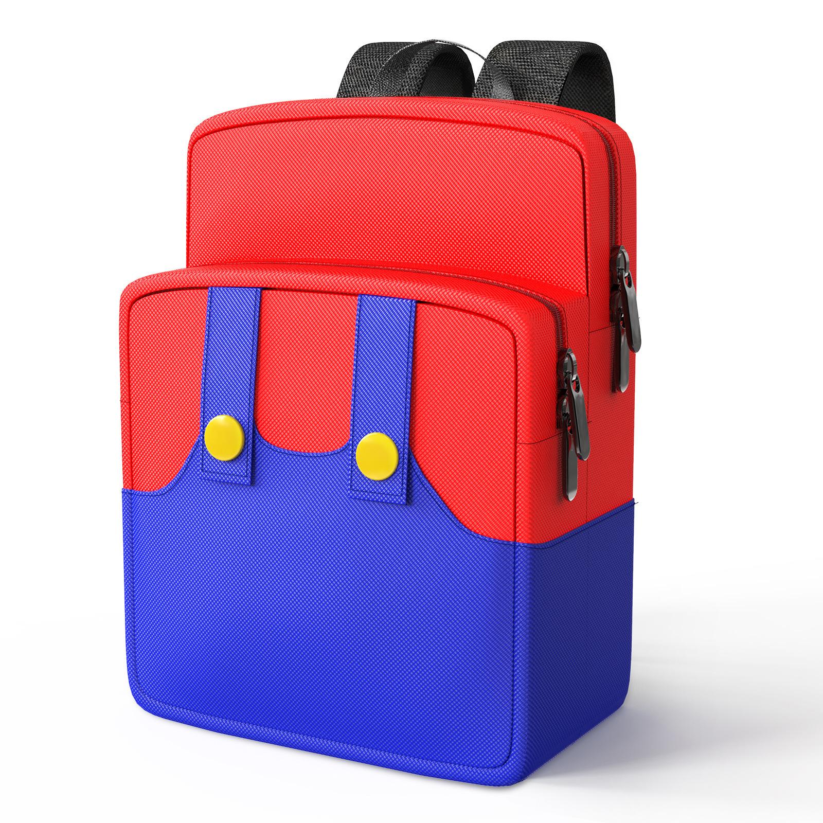Cute Laptop Backpack Girls Boys Bookbag Fashion Casual Travel Bag Preschool Large Daypack for Switch /Lite/OLED Gift  Christmas rosso