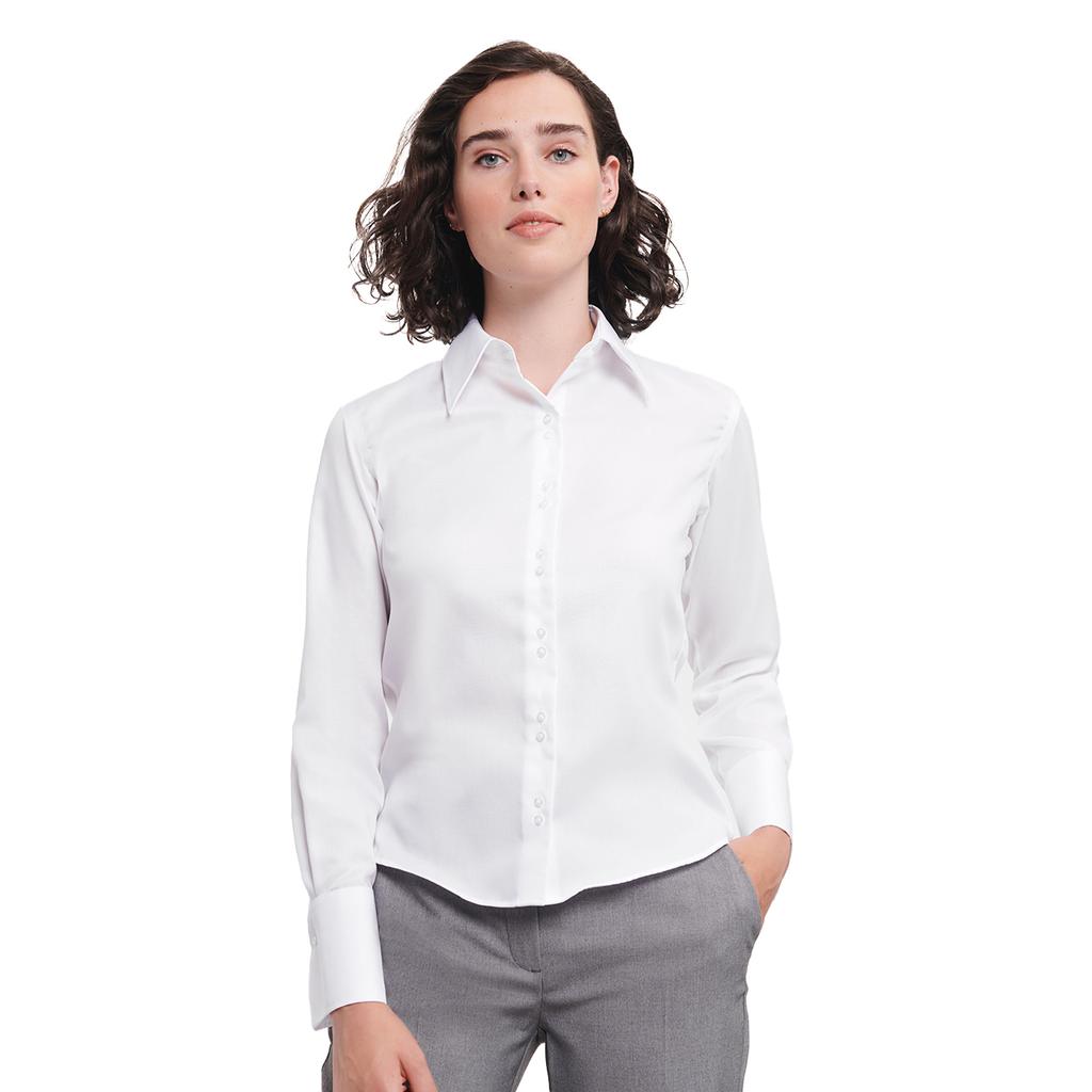 Russell Collection Womens/Ladies Ultimate Long-Sleeved Shirt