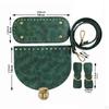 Pu -bags Knit -set Hand -woven Crochet Handbag Material for Enthusiasts