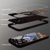 Minimalist Grass Jungle Moon Pattern Tempered Glass Phone Case For iPhone 16 15 14 13 12 11 17 Pro Max 16E 7 Plus XR XS X Cover